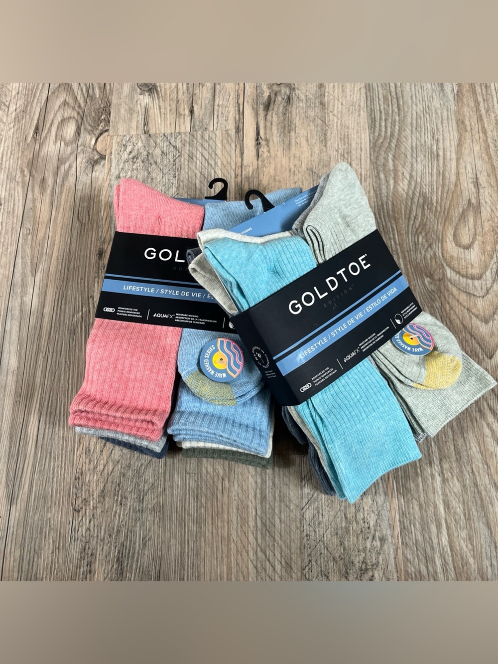 New Gold Toe Lifestyle Edition Men Crew Socks Multicolor 12 Pairs